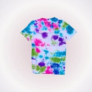 Dyes by MacKay Multicolor Crewneck Tie-Dye T-Shirt | Sz S